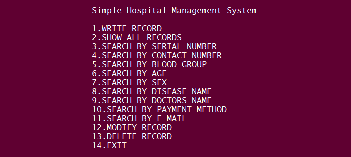 hospital management system project in php source code